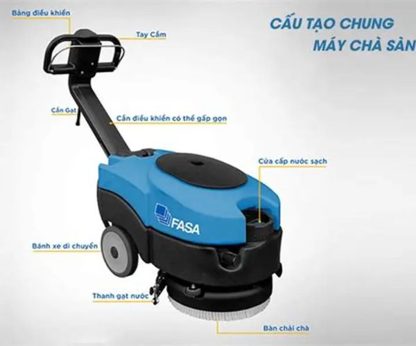 Cấu tạo và nguyên lý hoạt động của máy chà sàn liên hợp